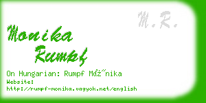 monika rumpf business card